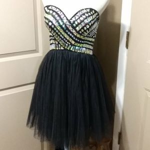 Sequined prom dress